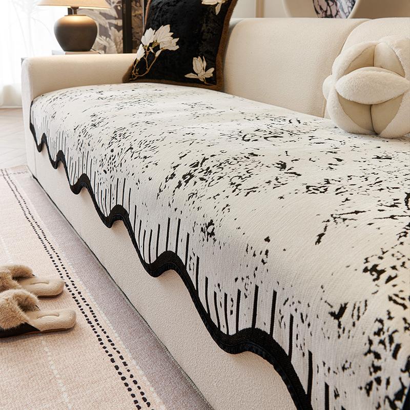 Premium Leather Sofa Special Cushion  New Fixed Non-Slip Cover Cloth Towel Four-Season Universal Seat Cushion