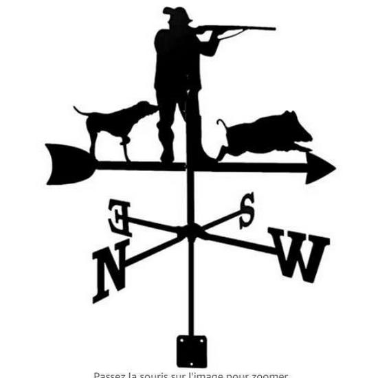 Wetterfahnen-Ornament aus Edelstahl für den Außenhof