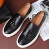Fashion New Luxury Men Slip On Tassels Loafter Patent Leather Platform Shoes Male Walking Sneakers Tenis Masculino Zapatos Hombre