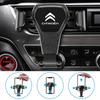 Automašīnas tālruņa turētājs ar gravitācijas sensoru, automātiska satveršana, universāls stiprinājums priekš Citroen C1 DS3 C2 C3 Vts C4 Saxo C4L C5 C6 C8 Xsara C3-XR