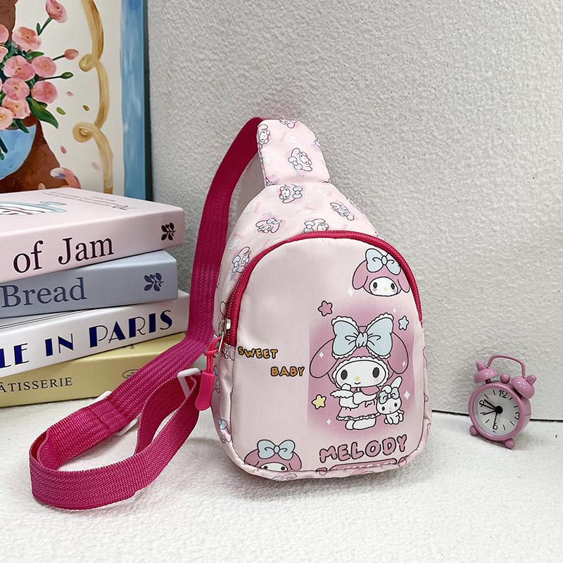 Cartoon Kids' Mini Chest Bag: Lightweight Toddler & Kindergarten Crossbody Backpack for Snacks & Toys