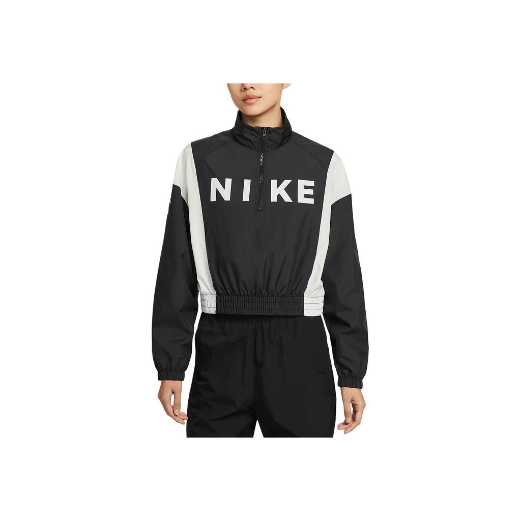Nike Sportswear Logo Woven Lightweight Oversized Long Sleeve Jacket Women Jackets IH8479010