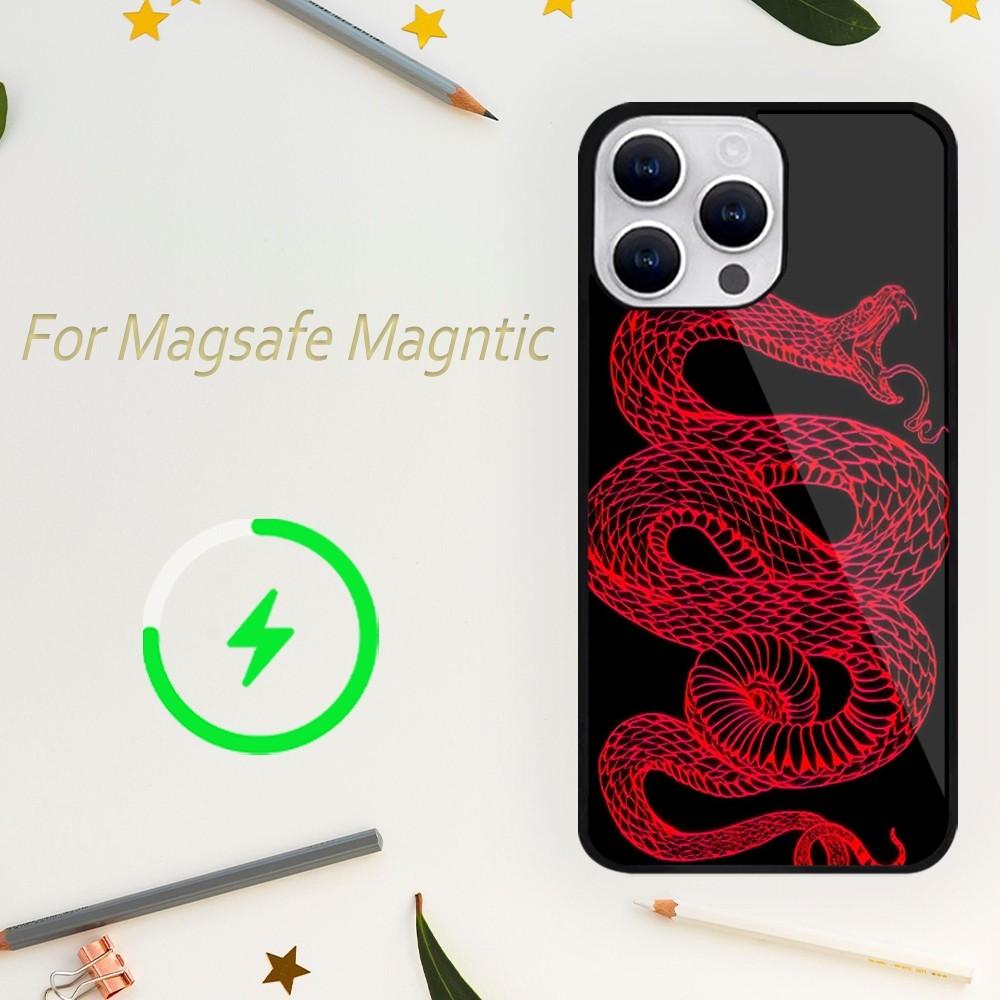 Fashion Snake Graphic Phone Case For iPhone 15 14 13 12 11 Plus