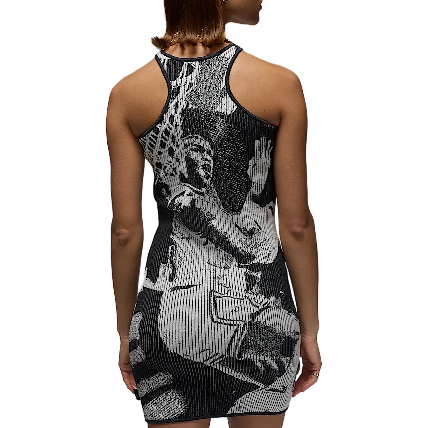 Jordan Air Knit Tight Simple Sleeveless Dress Women dresses Sail-White HJ0017-133