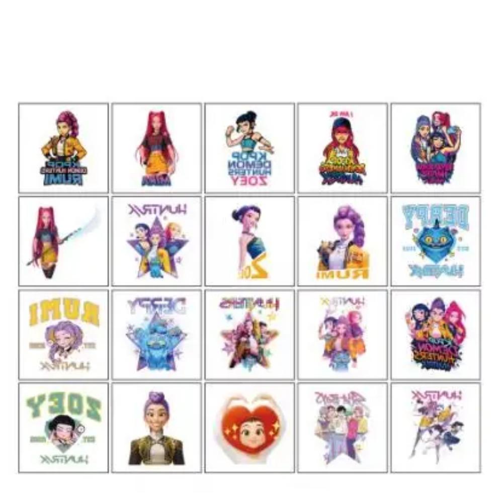 Kpop Monster Hunting Girl Group Dress up Stickers Cute Swap Stickers Handmade Creative DIY Children's Toy Stickers