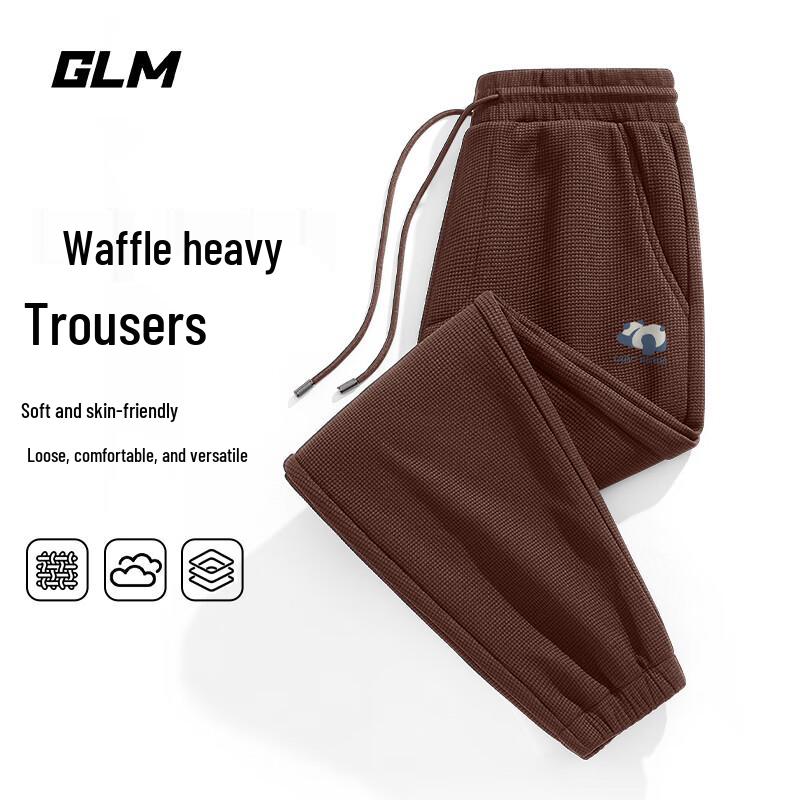 

GLM Men s Waffle Knit Cuffed Joggers 2XL