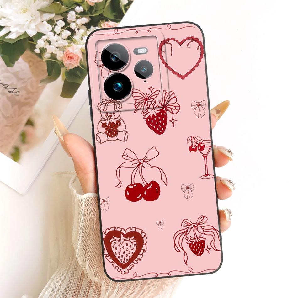 For Realme GT 7 Pro Cute Cat Flower Cartoon Phone Case For Realme GT7 Pro RMX5010 Shockproof Soft Silicone Covers Bumpers