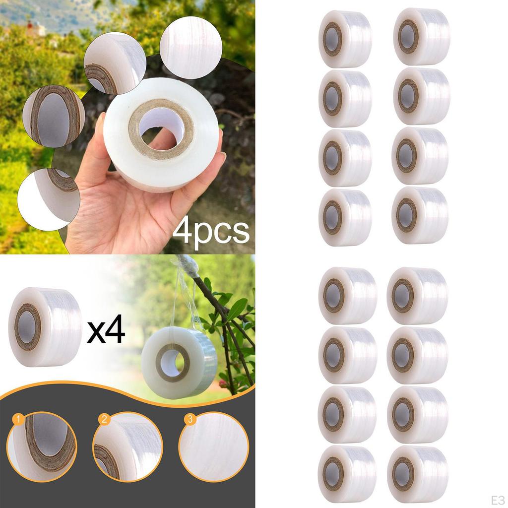 4x Grafting Tape for Fruit Trees 656 Ft Practical Stretchable Tools