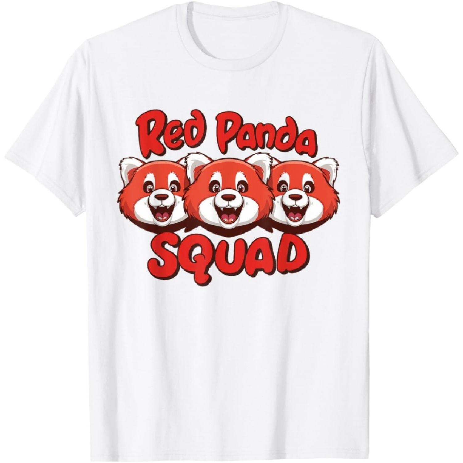 Red Panda Squad TShirt Red Panda Lover Shirt Cool Red Panda T-Shirt S