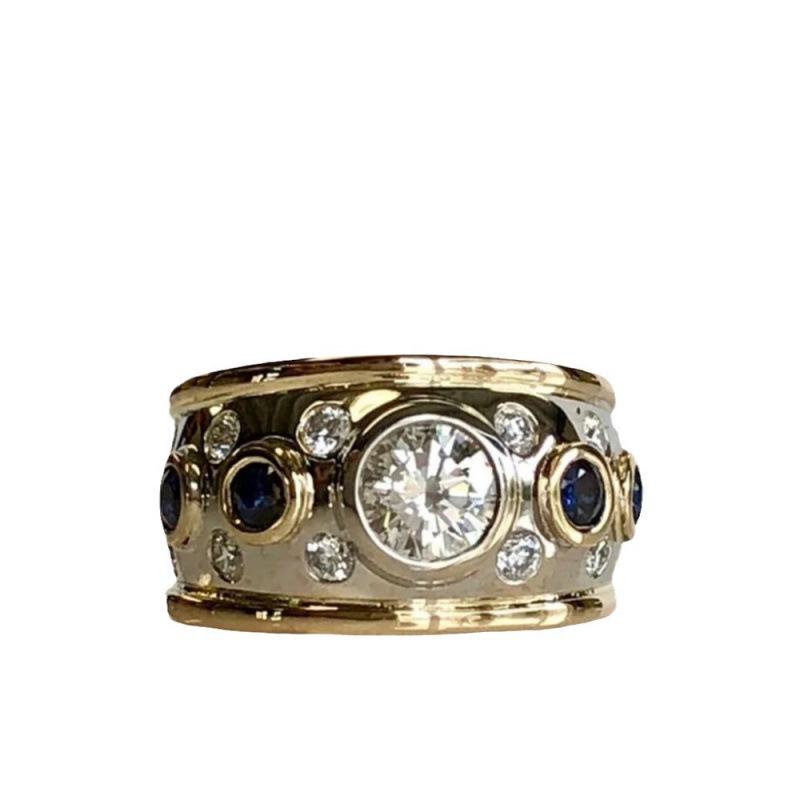 Retro Sparkling Cubic Zirconia Ring: Elegant Light Luxury Handmade Jewelry