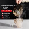 Handun Tempered Glass Drinking Cup Set with Draining Rack