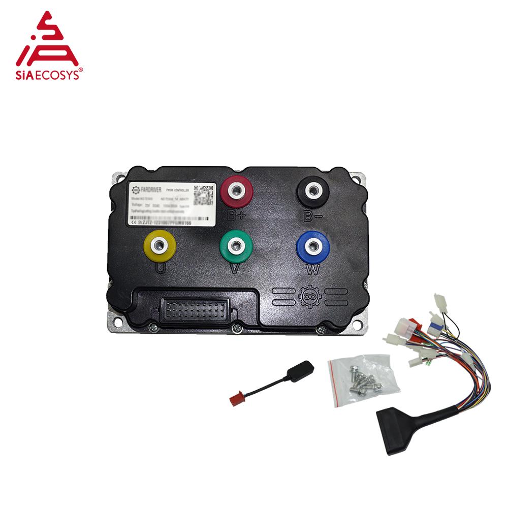 Nanjing Yuanqu SIAECOSYS FARDRIVER ND72300 Electric Motorcycle Controller 300A BLDC Programmable for 3KW QSMOTOR with bluetooth