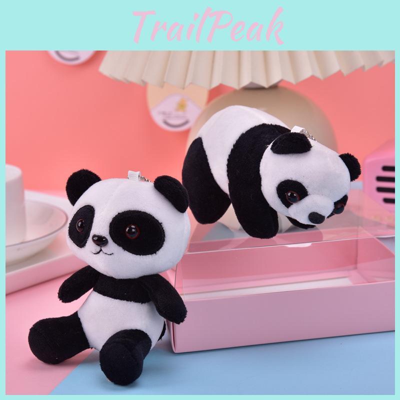 Cute Little Panda Plush Keychain Soft And Huggable For Kids Backpacks And Keys