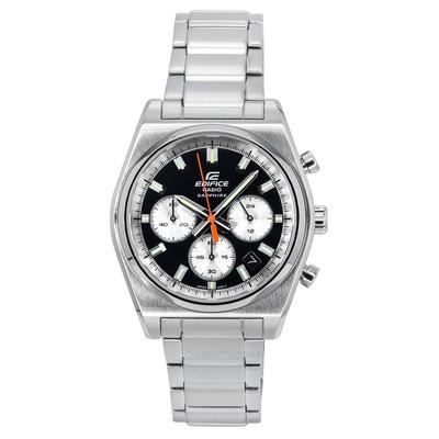 Orologio da uomo Edifice Analog Cronografo Acciaio inossidabile Quadrante nero Quarzo EFB-730D-1AV 100M