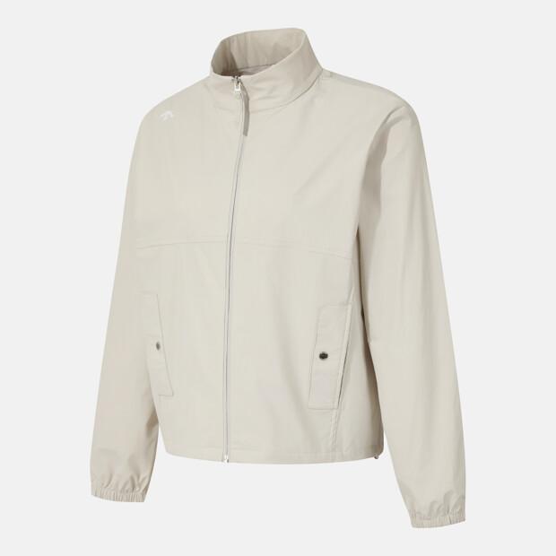 Descente Women'S Lined Woven Jacket Beige Sr122Pwt11