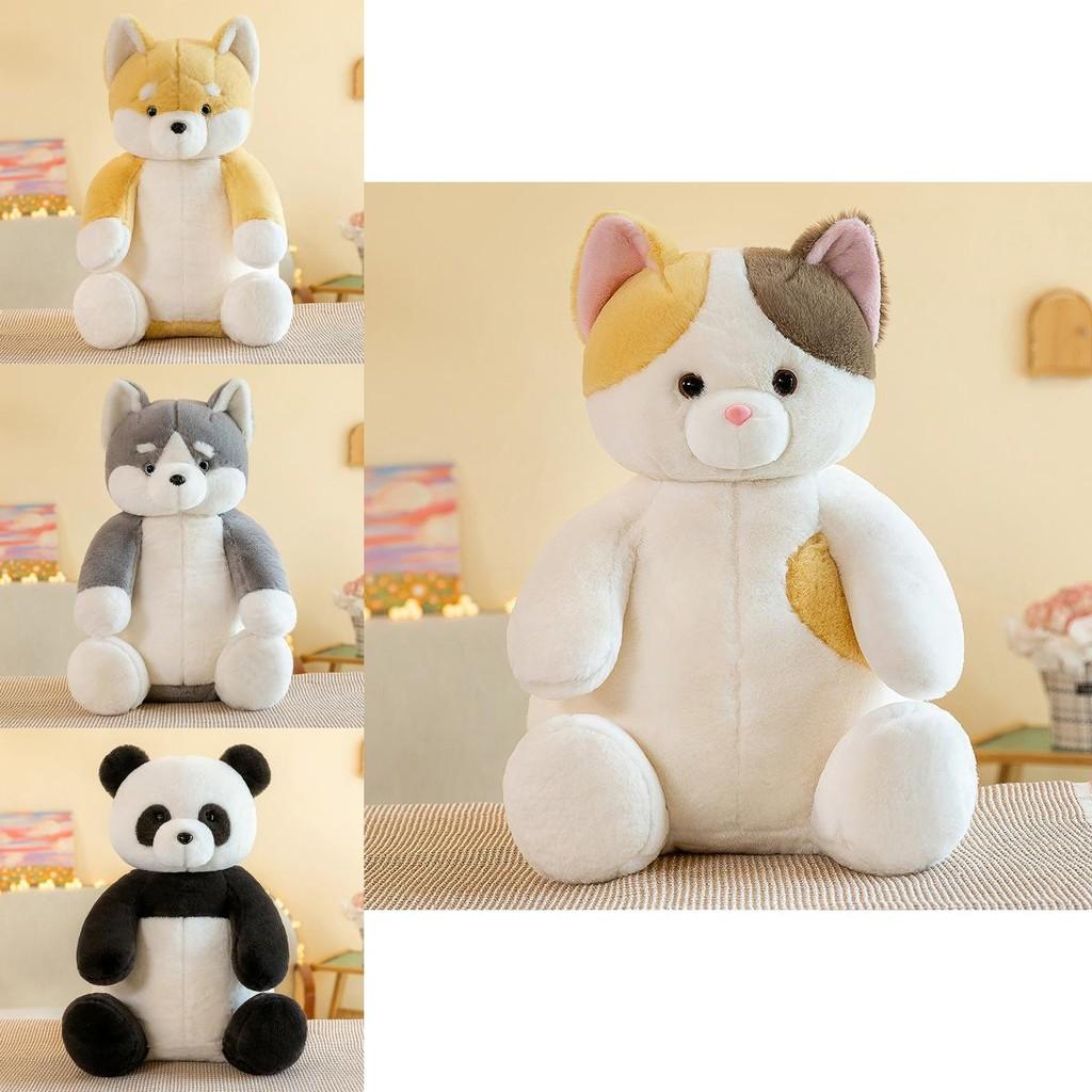 Lazy Panda Plush Toy Pillow For Kids Bedroom Decor