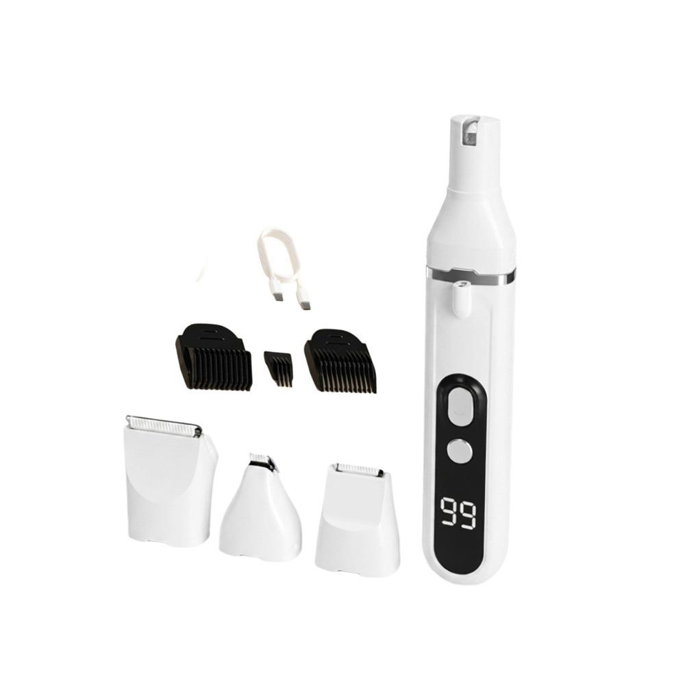Professional Pet Hair Clipper USB Rechargeable Electric Nail Trimmer Cat Shaver  Pet Grooming белый