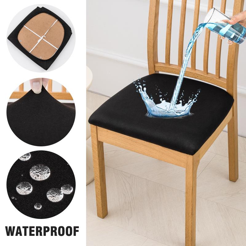 Waterproof Seat Covers For Dining Room Elastic Chairs Covers Dining Chair Cover Washable Seat Case For Kitchen,El,Restaurant