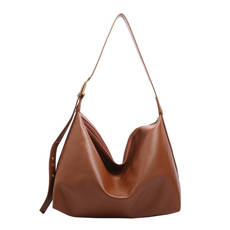 New trendy fashion soft collapse wind single shoulder large capacity high-end women's bags go out versatile class messenger bag