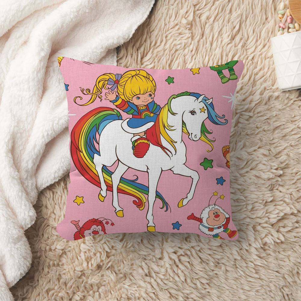 RRainbow BBrite Cartoon Pillowcase toon Gift Cushion Cover Bedroom Home Sofa Chair Seat Decor pillow case