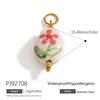 Stainless Steel DIY Jewelry Accessories Cartoon Enamel Pendant for Bracelets and Necklaces