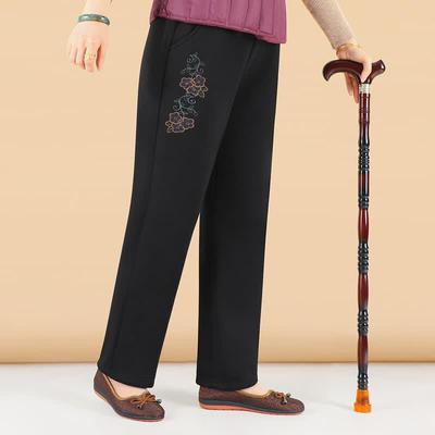 Datang Lady Plus Size Loose Cotton Pants for Elderly Women