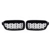 2PCS For BMW F30 F31 F35 F80 2012-2018 Left&Right Diamond Style Grille Car Grille Front Bumper Kidney Grill ABS Parts