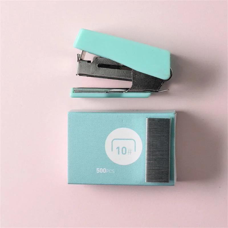 1PC Mini Stapler Set Staples Paper Binder Stationery Office Binding Tools School Supplies Stationery Cute Desk Accessories