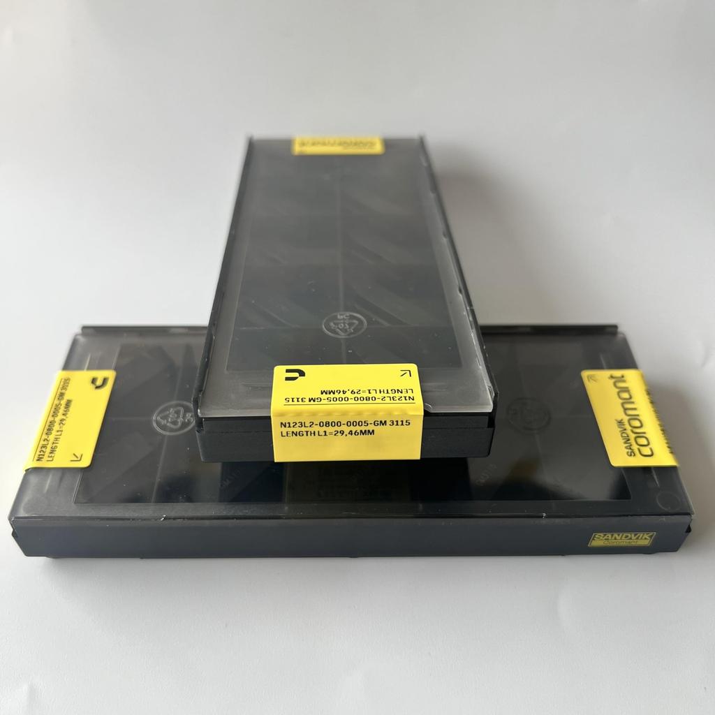 SANDVIK / N123L2-0800-0005-GM 3115 / Original Swedish hard alloy blade 10 Pcs