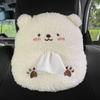 Entzückendes weiches Plüsch Auto Zubehör Taschentuchhalter Aufbewahrungsbox Organizer Abnehmbares waschbares Design Für Kinder Familie Reisen