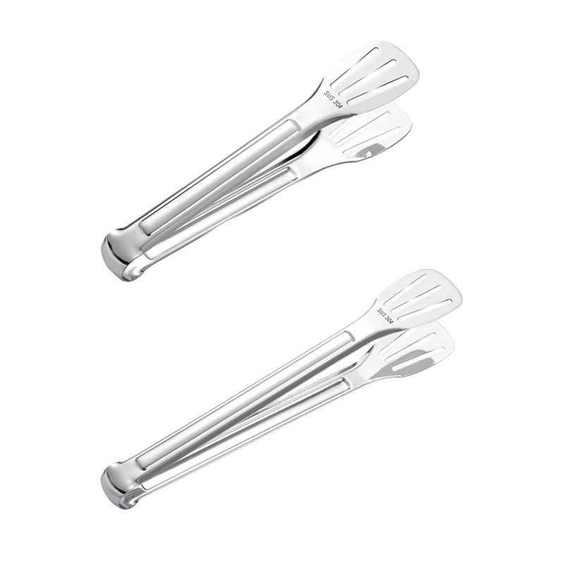 304 Stainless Steel Three-Wire Food Clip Food Clip Bread Clip Thickened Barbecue Clip Multi-Purpose Clip Baking Tool
