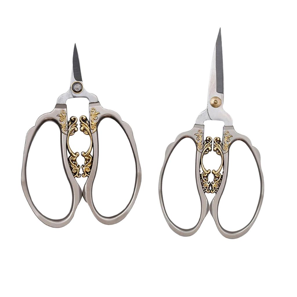 Retro Style Sewing Scissors Art Work Crafting Tool Shears Needlework Threading Stitch Tailor