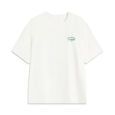 Camiseta Pulôver Confortável Casual Minimalista Estampa de Letras Gola Redonda Manga Curta Tops Masculinos Off-White AHSV233-1