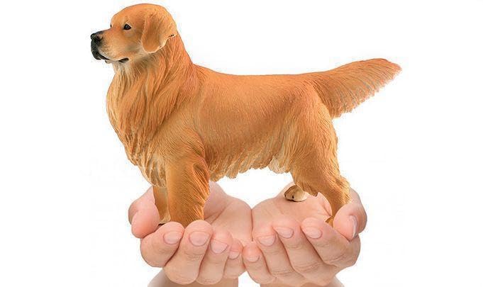 Nekogamiyama Golden Retriever Dog Extra Large Figure, 22.2cm Long, Miniature Figurine, Ornament, Model, Interior Decor, Collectible Model