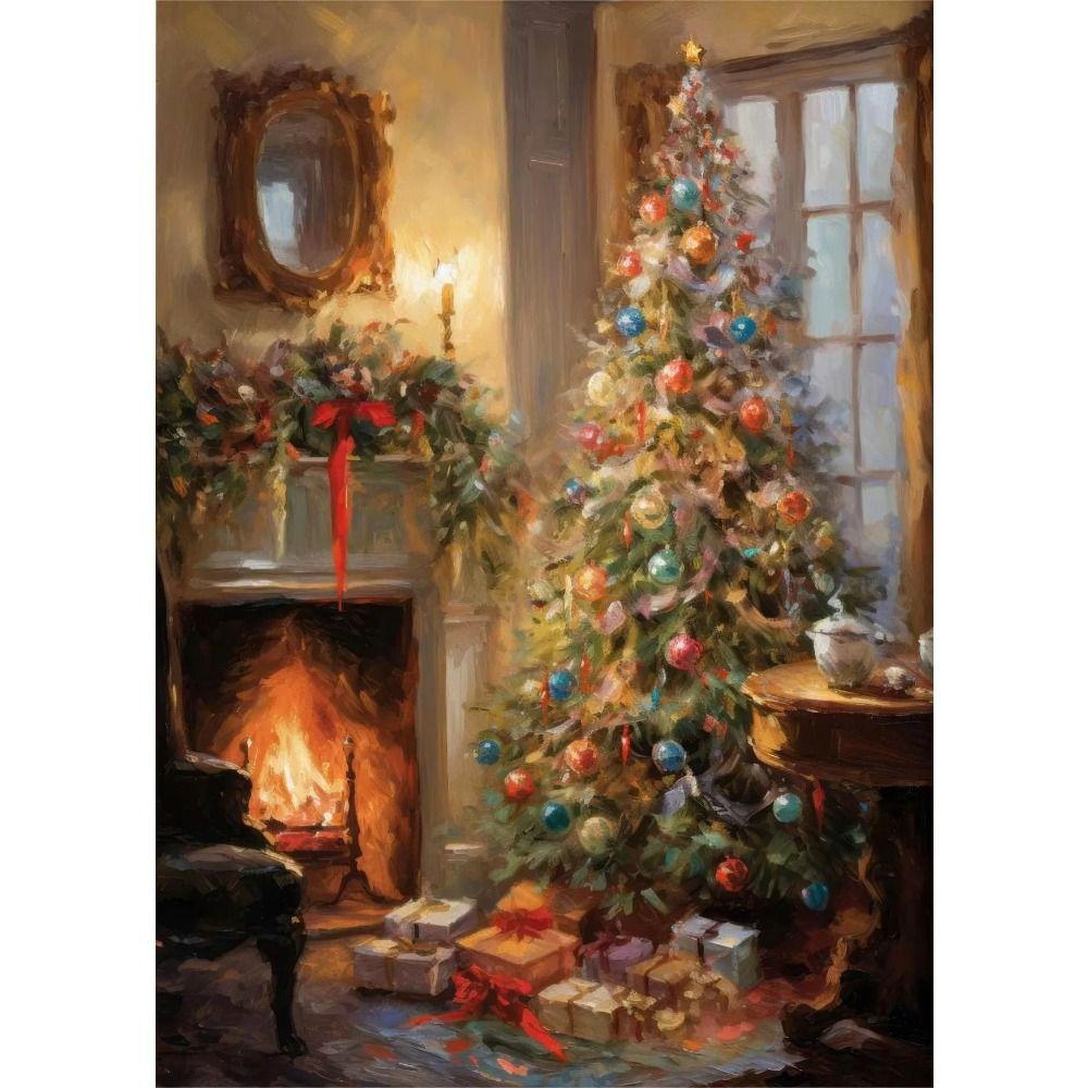 Vintage Christmas Metal Wall Decoration, Holiday Sticker Sign