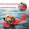 Pet Life Jacket Shark Fin Shape Safety Vest for Dog Summer Adjustable in Pool Surfing Drifting Dog Life Vest Reversible Safety