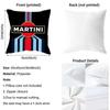 Racing Martini Stripe Cushion Cover 2-in-1 Reversible Plush Pillow Cover | Car/Sofa/Bed | Perfect Gift
