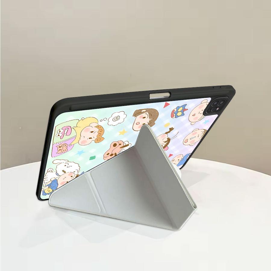 Cra-yons Shin-chans Holder Cover Tablet Case For iPad Mini 6 7 Pro 2025 Air 4 5 M3 M2 1 2 M4 11inch Pro 11th 10th 9th 8th 7th