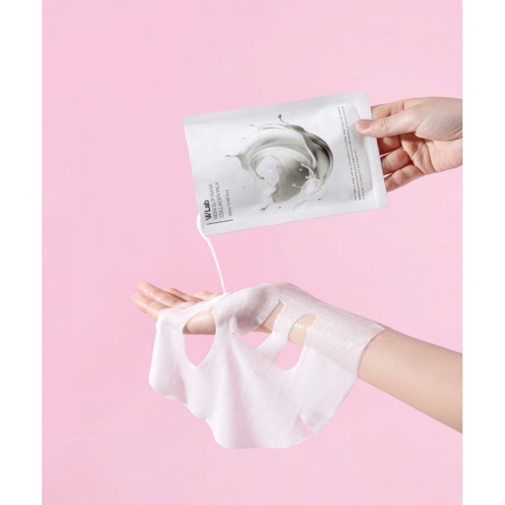Choose 10 Wlab Non Slip Masks  Cooling Hyaluronic Acid Collagen Milk Refreshing Serial Shot 