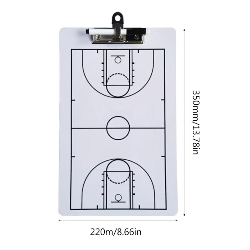 Coach Guidance Tactical Board Erasable Whiteboard for Basketball & Football Training Portable Tactical Demonstration Blackboard