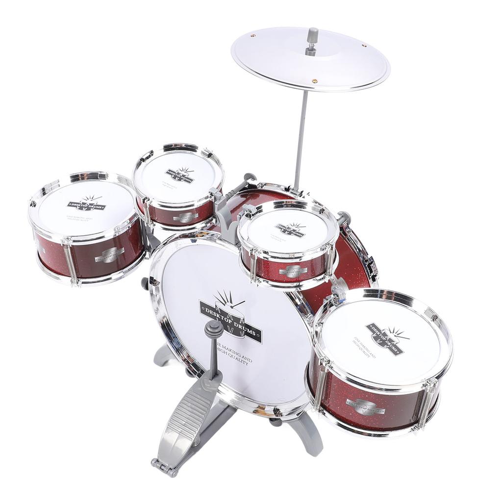 Kid Drum Set for Toddlers Jazz Drum Set for Kids 5 Drums Percussion Musical Instruments Toy