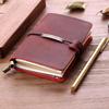 Echtes Leder Retro Reise-Notizbuch - Crazy Horse Finish, Hochwertiger Business-Planer mit eingraviertem Logo
