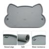 Cat Food Mat Non-Slip Waterproof with Raised Edge Leak-proof Keep Tidy Pet Feeding Mat Dog Cat Supplies