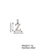 Small Luxury Initial Charm Pendant Set, DIY Letter Necklace Making Supplies, Fashionable Jewelry Parts