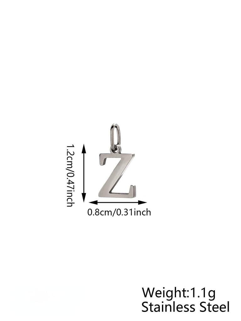 Small Luxury Initial Charm Pendant Set, DIY Letter Necklace Making Supplies, Fashionable Jewelry Parts