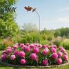 Outdoor Garden Stakes Wrought Iron Hummingbird Flower Stake, Decorative Metal Yard Art, Durable Accents Anti-Rust Decor Sign for Balcony Windowsill
