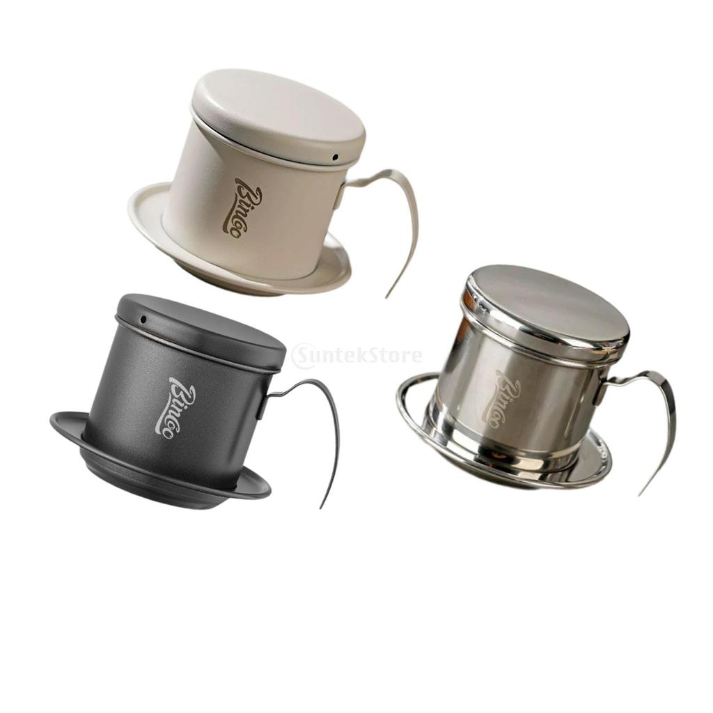 Vietnamese Coffee Dripper Portable Coffee Maker Dripper for Cafe Camping Bar Press Cup Manual Infuser Permanent Pour Over Gift