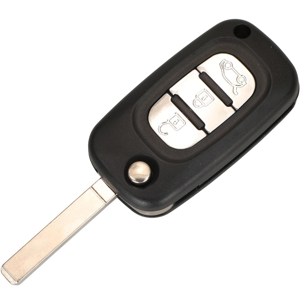 

jingyuqin 2/3BT Filp Car Remote Key Case shell for Renault Fluence Clio Megane Kangoo Modus No fit for Lada