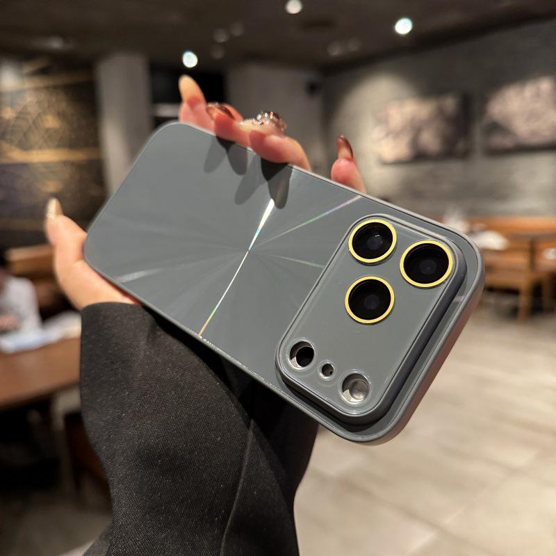 Aurora Apple iPhone 17 Pro Max Case with Dazzling CD Texture and Full Coverage 16 Lens Film - Anti-Drop Protection