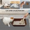Silicone Cat Litter Mat Waterproof Kitty Litter Trapping Mat Nonslip Single Layer Cat Box Litter Catcher Mat Pet Clean Supplies